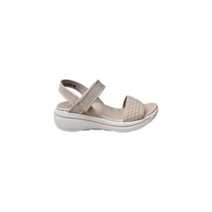 Antrin Women's Flat Sandals in Beige Color