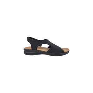 Antrin Women's Flat Sandals in Black Color