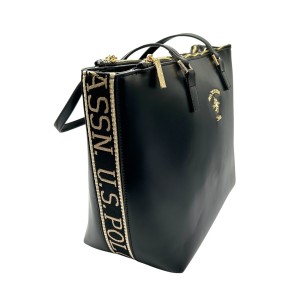 U.S. Polo Assn. Γυναικεία Τσάντα Shopper Ώμου Μαύρη BEU7H8616WVP000 U.S. Polo Assn. Γυναικεία Τσάντα Shopper Ώμου Μαύρη BEU7H8616WVP000