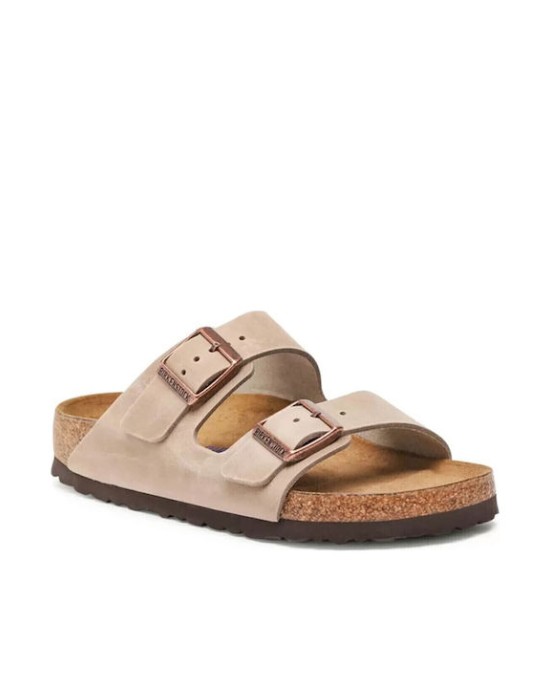Birkenstock Oiled Leather Δερμάτινα Ανδρικά Σανδάλια