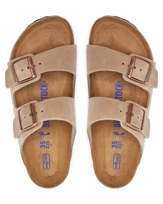Birkenstock Oiled Leather Δερμάτινα Ανδρικά Σανδάλια