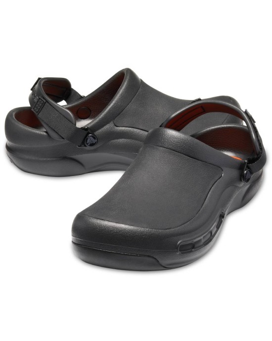 Crocs Bistro Pro Literide Ανατομικά Σαμπό Μαύρα (Work)