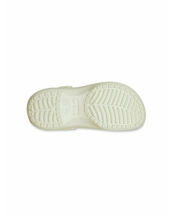 Crocs Classic Platform Clog Γυναικεία Ανατομικά Σαμπό Μπεζ