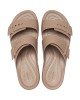 Crocs Brooklyn Καλοκαιρινές Γυναικείες Πλατφόρμες Καφέ 