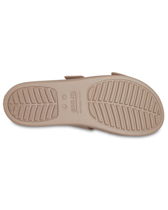 Crocs Brooklyn Καλοκαιρινές Γυναικείες Πλατφόρμες Καφέ 