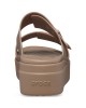 Crocs Brooklyn Καλοκαιρινές Γυναικείες Πλατφόρμες Καφέ 