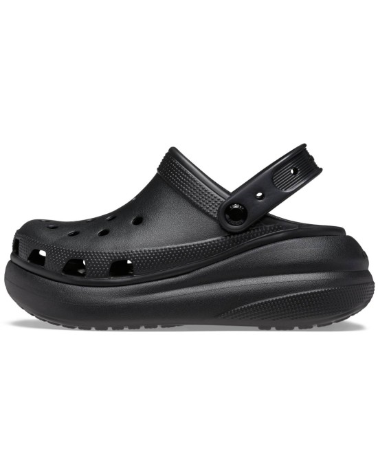 Crocs Crush Γυναικεία Σαμπό Μαύρα