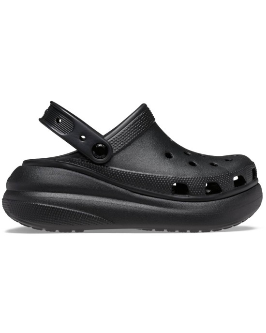 Crocs Crush Γυναικεία Σαμπό Μαύρα