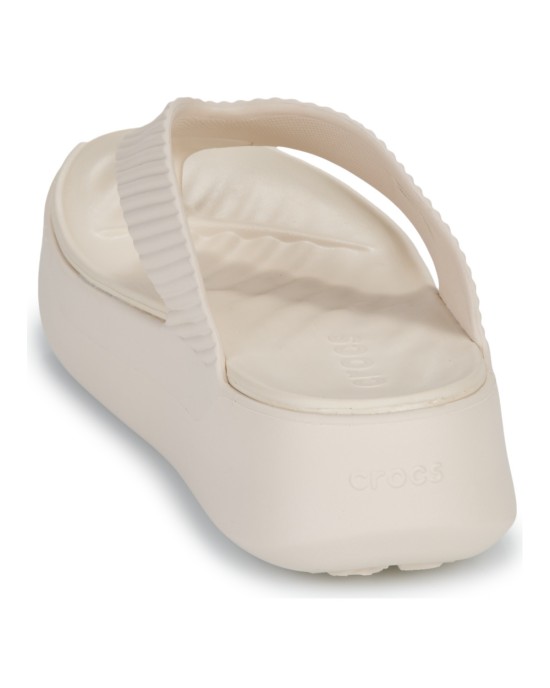 Crocs Σαγιονάρες με Πλατφόρμα σε Μπεζ Χρώμα