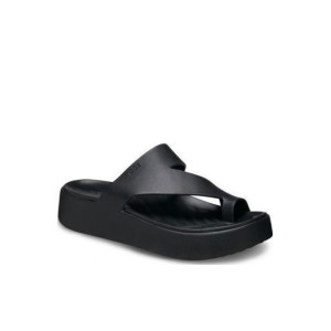 Crocs Σαγιονάρες σε στυλ Πέδιλα σε Μαύρο Χρώμα