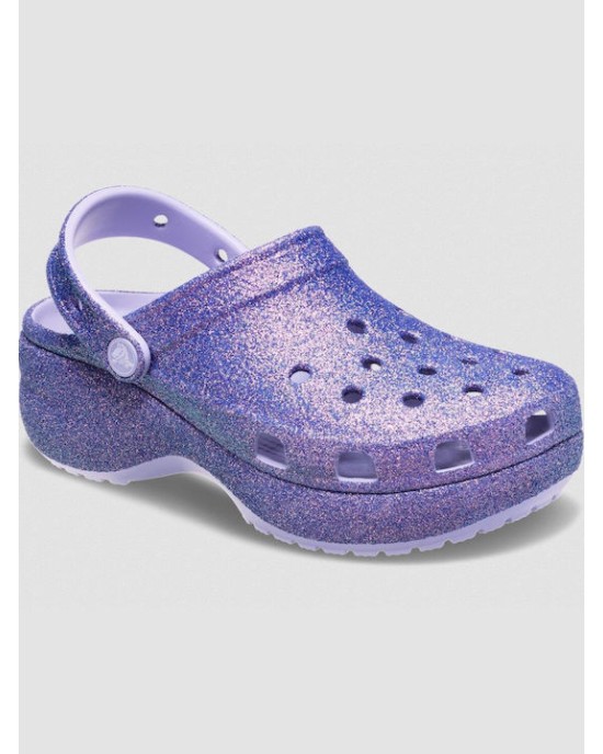 Crocs Classic Platform Γυναικεία Σαμπό Μωβ