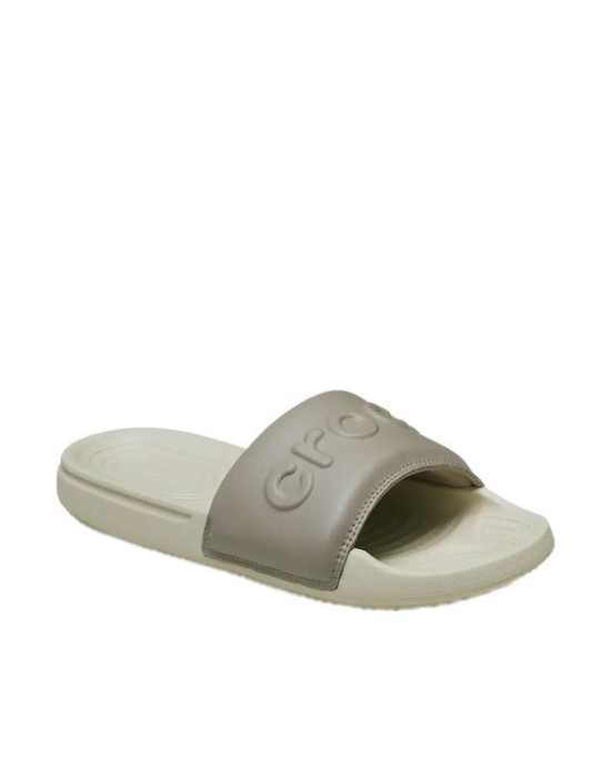 Crocs All Day Slide Μπεζ Γυναικείες Παντόφλες 0Q6