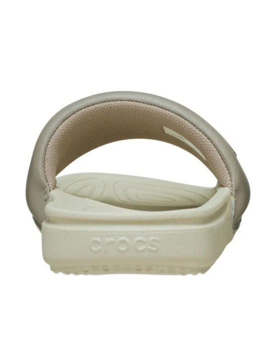 Crocs All Day Slide Μπεζ Γυναικείες Παντόφλες 0Q6