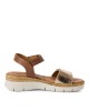 Tamaris Γυναικεία Σανδάλια Flatforms σε Ταμπά-Χρυσό Χρώμα 1-28220-44-392
