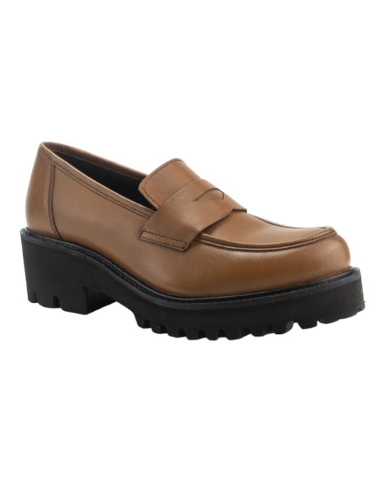 Γυναικεία δερμάτινα Loafers.