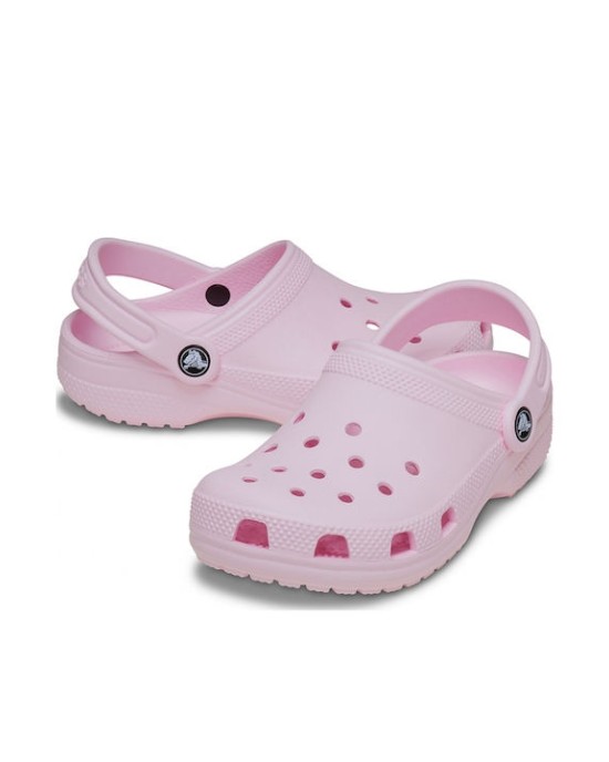 Crocs Παιδικά Ανατομικά Σαμπό Θαλάσσης Ροζ 206990-6ZW