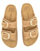 Fantasy Sandals Ζefi Δερμάτινα Γυναικεία Σανδάλια Flatforms Ταμπα S1100