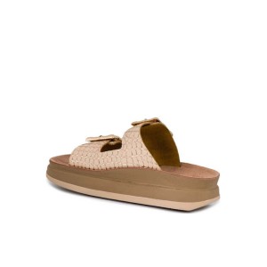 Fantasy Sandals Δερμάτινα Γυναικεία Σανδάλια croco Fantasy Sandals Δερμάτινα Γυναικεία Σανδάλια croco