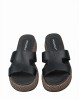 Piccadilly Γυναικεία Σανδάλια Flatforms σε Μαύρο Χρώμα 459009-7