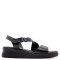 Ragazza Anatomic Women's Leather Ankle Strap Platforms Black