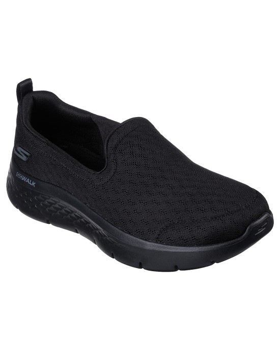 Skechers Go Walk Flex-ocean Wind Πάνινα Ανατομικά Γυναικεία Slip-On Μαύρα