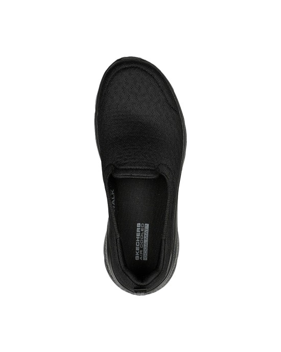 Skechers Go Walk Flex-ocean Wind Πάνινα Ανατομικά Γυναικεία Slip-On Μαύρα