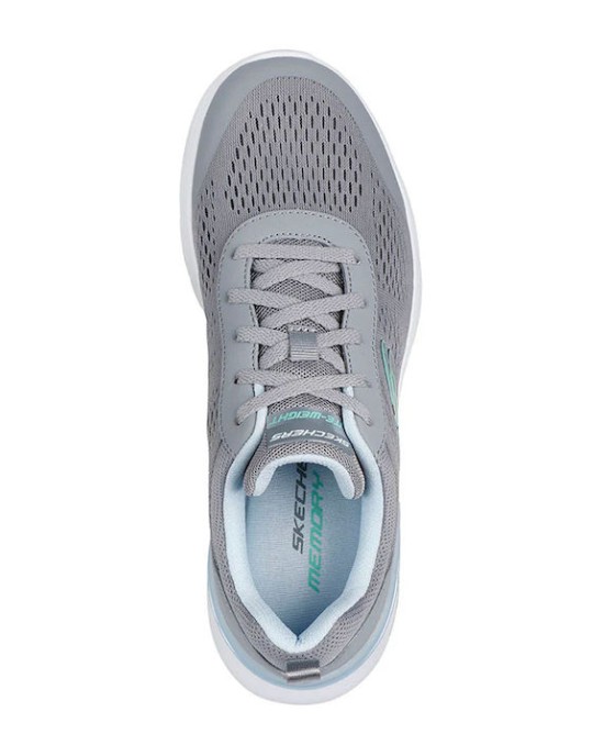 Skechers Γυναικεία Sneakers Γκρι Μπλε Ανοιχτό