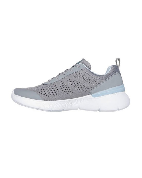 Skechers Γυναικεία Sneakers Γκρι Μπλε Ανοιχτό