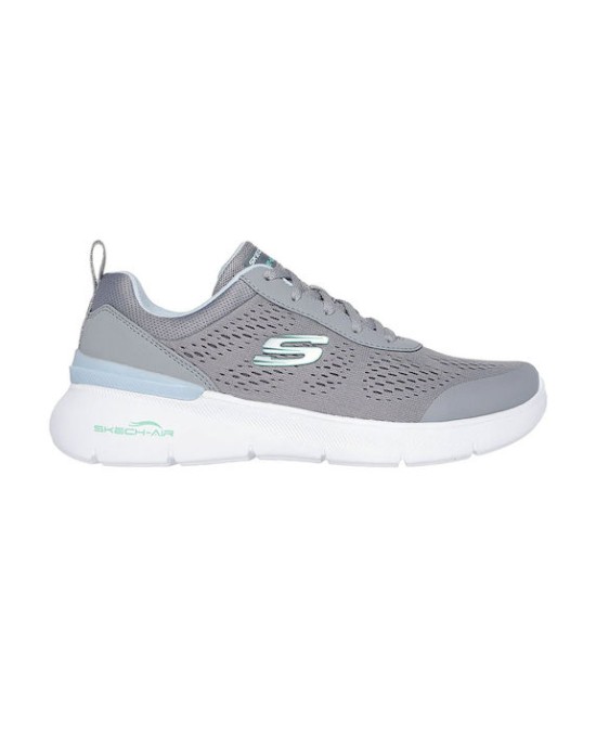 Skechers Γυναικεία Sneakers Γκρι Μπλε Ανοιχτό
