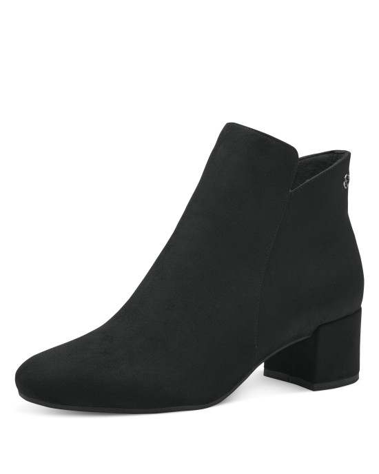 Tamaris Suede Γυναικεία Μποτάκια Αστραγάλου με Μεσαίο Τακούνι Tamaris Suede Γυναικεία Μποτάκια Αστραγάλου με Μεσαίο Τακούνι