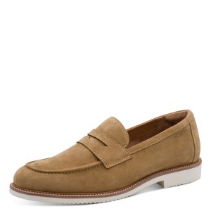 TamarisMen's Leather Loafers Tabac Brown