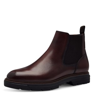 Tamaris Men's Leather Chelsea Ankle Boots Tabac Brown