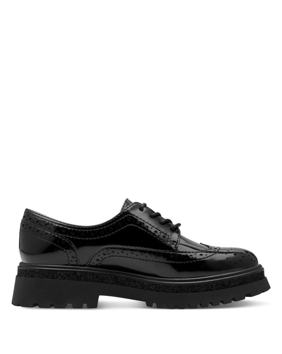 Tamaris Γυναικεία Oxfords σε Μαύρο Χρώμα 
