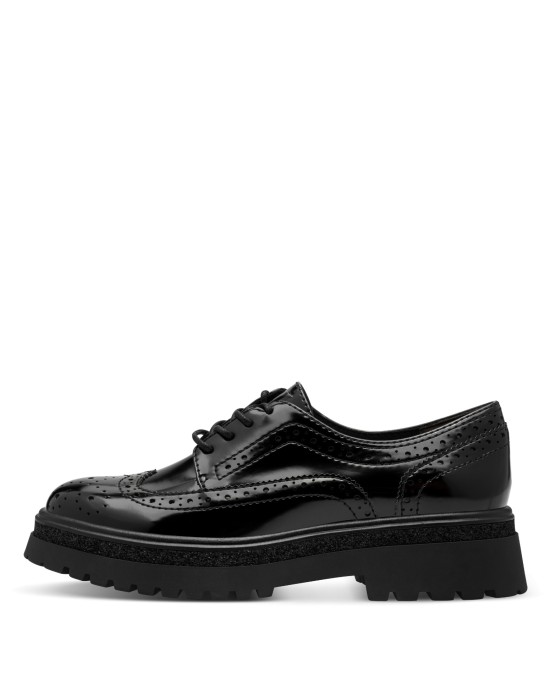 Tamaris Γυναικεία Oxfords σε Μαύρο Χρώμα 