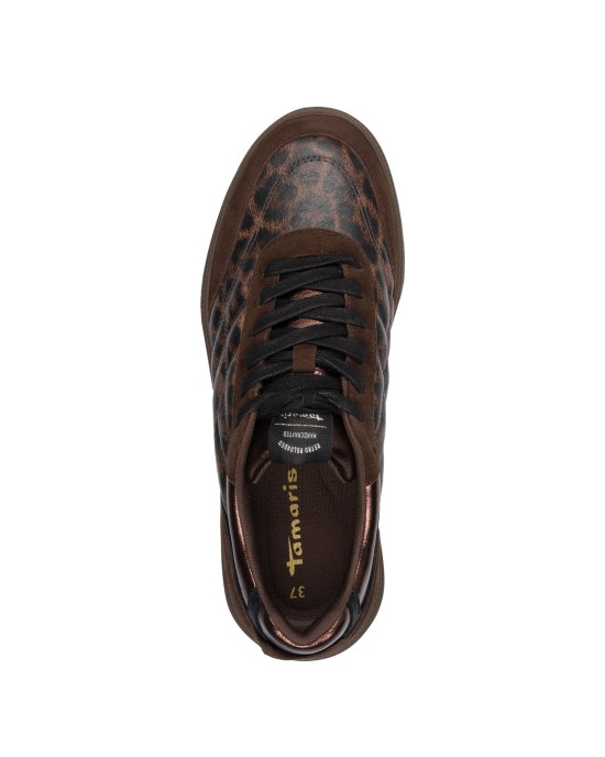 Tamaris Γυναικεία Sneakers Mocca Comb 1-23663-45-303