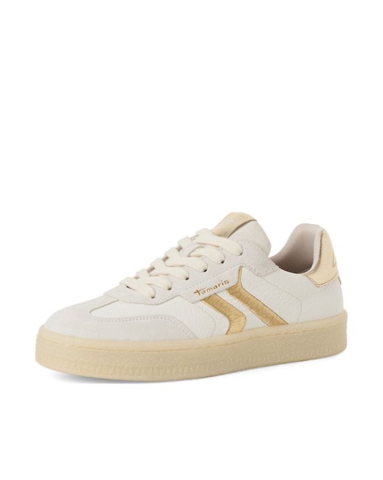 TamarisΓυναικεία Sneakers White / Lt Gold