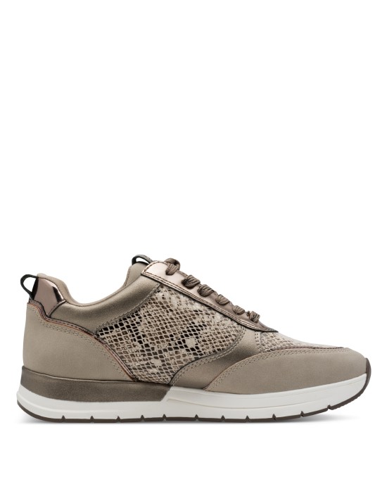 Tamaris Γυναικεία Sneakers Taupe / Snake 1-23732-41-393