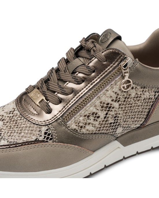 Tamaris Γυναικεία Sneakers Taupe / Snake 1-23732-41-393
