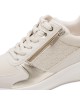 TamarisΓυναικεία Sneakers Ivory / Gold