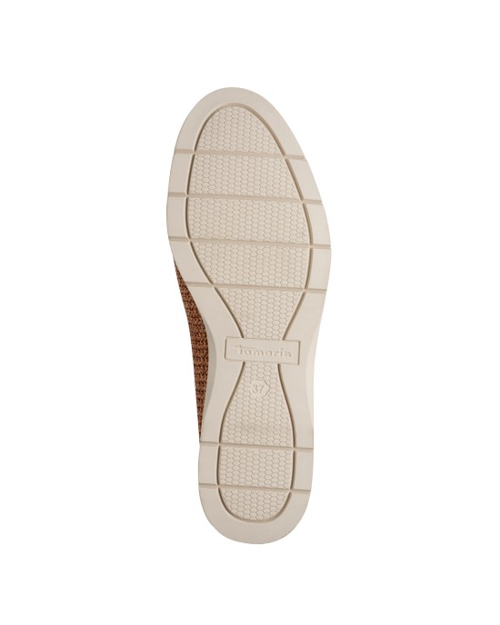 Tamaris Δερμάτινα Γυναικεία Loafers σε Ταμπά Χρώμα