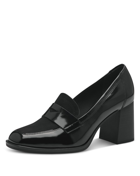 Tamaris Suede Γόβες με Μεσαίο Τακούνι Μαύρες