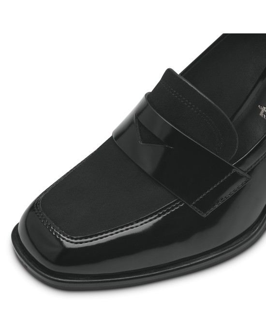 Tamaris Suede Γόβες με Μεσαίο Τακούνι Μαύρες