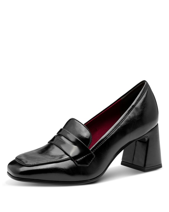 Tamaris Suede Γόβες με Μεσαίο Τακούνι Μαύρες