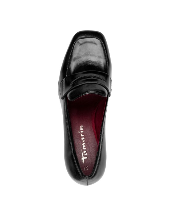 Tamaris Suede Γόβες με Μεσαίο Τακούνι Μαύρες