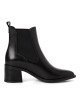 Tamaris 1-25301-45-003 Δερμάτινα Γυναικεία Μποτάκια σε Μαύρο χρώμα