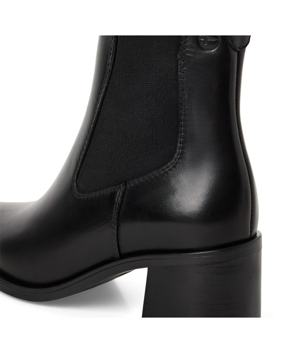 Tamaris 1-25301-45-003 Δερμάτινα Γυναικεία Μποτάκια σε Μαύρο χρώμα