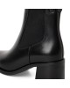 Tamaris 1-25301-45-003 Δερμάτινα Γυναικεία Μποτάκια σε Μαύρο χρώμα