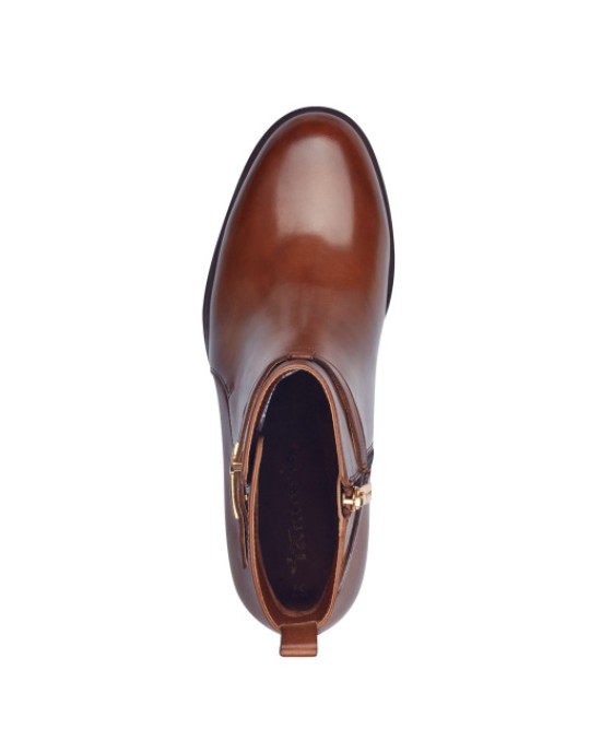 Tamaris Δερμάτινα Γυναικεία Μποτάκια Ταμπά