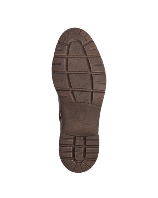 Tamaris Δερμάτινα Γυναικεία Μποτάκια Ταμπά