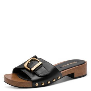 Tamaris Leather Women's Sandals Black